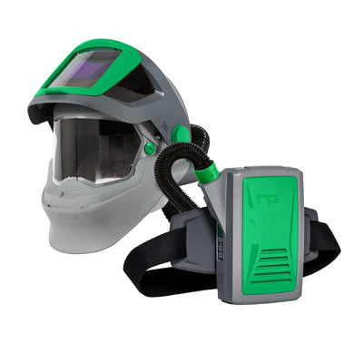 RPB Z4 Lightweight Belt Mounted PAPR Welding Helmet System With FR Face Seal, Spark Arrestor And Breathing Tube